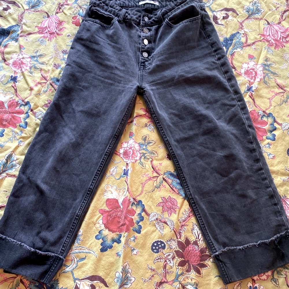 Black button up jeans